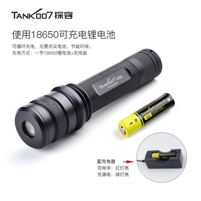 TANK007探客CI02 V2多波段勻光手電筒刑偵、檢查、找尋、勘察專用手電