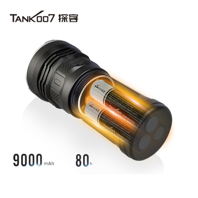 TANK007探客KC11強光戶外搜索手電 大功率LED強光手電筒 多功能充電手電筒